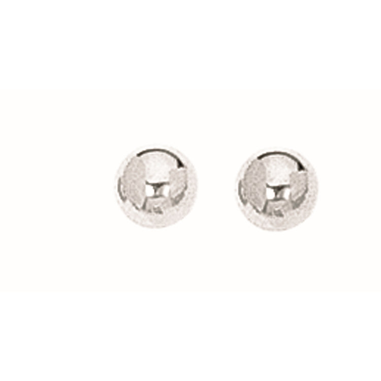 Sterling Silver Polished Earring with Push Back Clasp