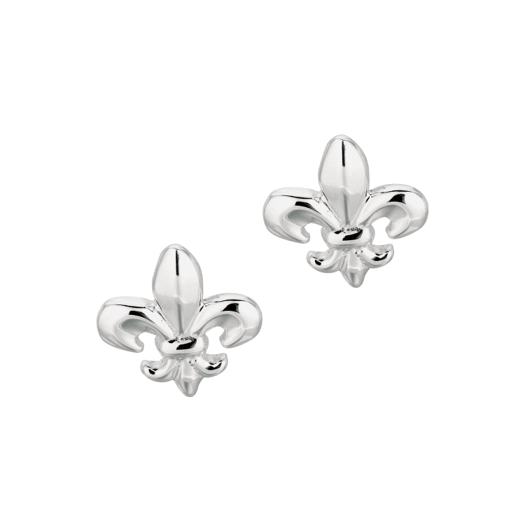 Sterling Silver Polished Earring with Push Back Clasp