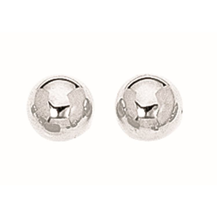 Sterling Silver Polished Earring with Push Back Clasp