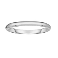 Sterling Silver 7.5in Polished Bangle with Box with Figure 8 Clasp