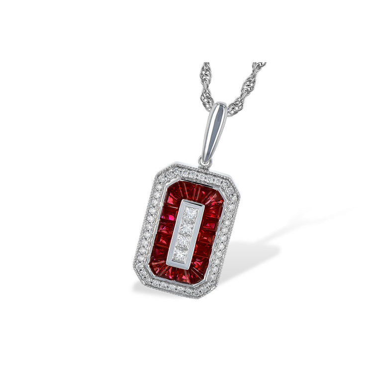 genuine rubies and diamonds. 