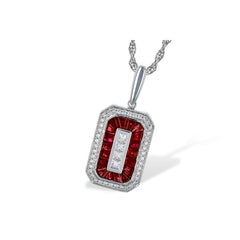 genuine rubies and diamonds. 