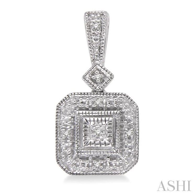 1/20 ctw Single Cut Diamond Vintage Earrings in Sterling Silver