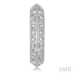 1/20 ctw Round Cut Diamond Fashion Earrings in Sterling Silver
