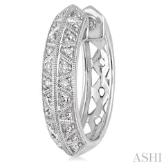 1/20 ctw Round Cut Diamond Fashion Earrings in Sterling Silver