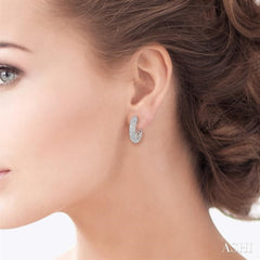 1/20 ctw Round Cut Diamond Fashion Earrings in Sterling Silver