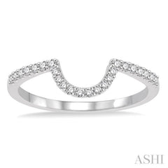 1/5 ctw Round Cut Diamond Wedding Band in 14K White Gold