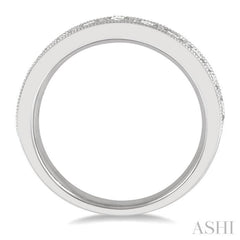 1 ctw Round Cut Diamond Wedding Band in 14K White Gold