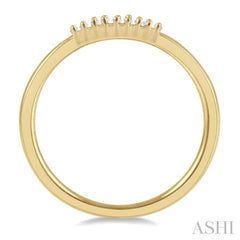 1/10 ctw Baguette Diamond Stackable Petite Fashion Band in 10K Yellow Gold