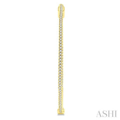 1 ctw Inside-Out Round Cut Diamond 1 3/4 Inch Hoop Earrings in 14K Yellow Gold