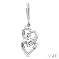 1/10 ctw Round Cut Diamond Earrings in 14K White Gold