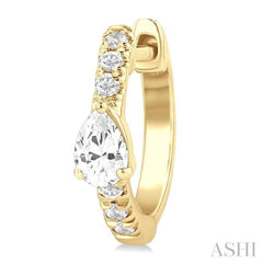 .40CTRDDM PETITE HUGGIE ER YG 14K-G*