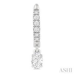 .40CTRDDM PETITE HUGGIE ER WG 14K-G*