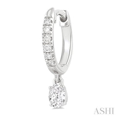 .40CTRDDM PETITE HUGGIE ER WG 14K-G*