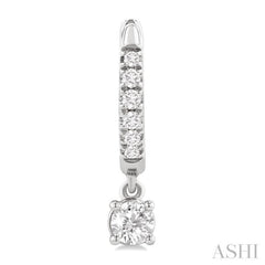 .40CTRDDM PETITE HUGGIE ER WG 14K-G*