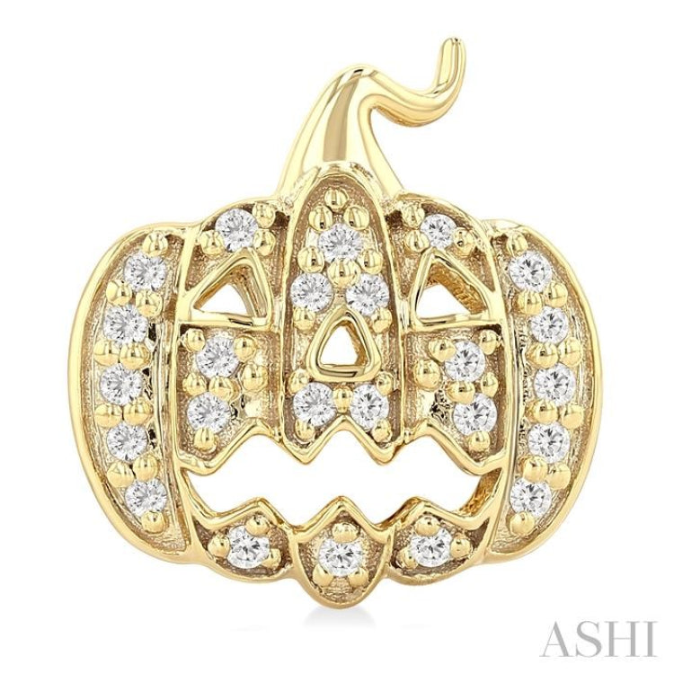 .15CTRDDM PETITE PUMPKIN ER YG 10K-S*