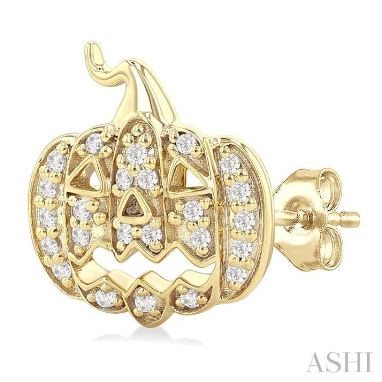 .15CTRDDM PETITE PUMPKIN ER YG 10K-S*