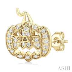 .15CTRDDM PETITE PUMPKIN ER YG 10K-S*