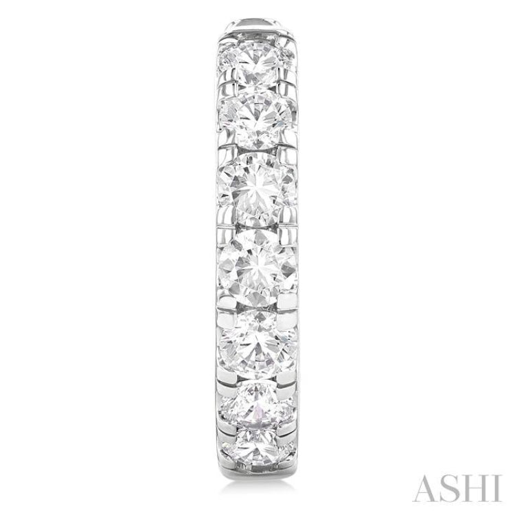 2.00CTRDDM ROUND DM HOOP ER WG 14K-G*