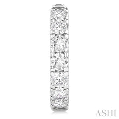 2.00CTRDDM ROUND DM HOOP ER WG 14K-G*