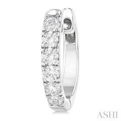 .50CTRDDM ROUND DM HOOP ER WG 14K-G*