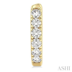 .50CTRDDM ROUND DM HOOP ER YG 14K-G*