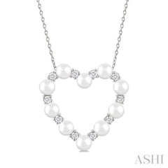 4MMRDWP .30CTRDDM HEART PD WG 14K-G+CH*