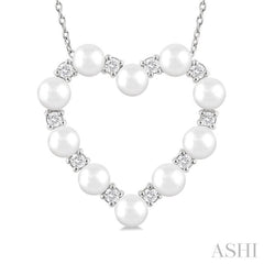 4MMRDWP .30CTRDDM HEART PD WG 14K-G+CH*