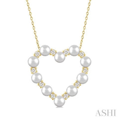 4MMRDWP .30CTRDDM HEART PD YG 14K-G+CH*