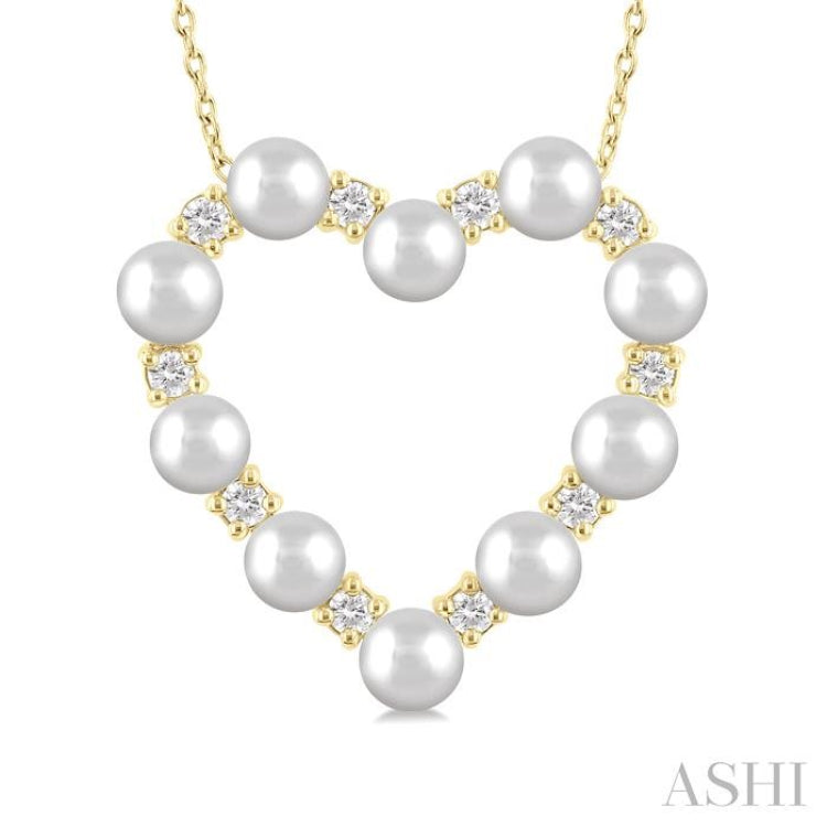 4MMRDWP .30CTRDDM HEART PD YG 14K-G+CH*