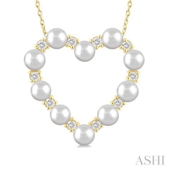 4MMRDWP .30CTRDDM HEART PD YG 14K-G+CH*