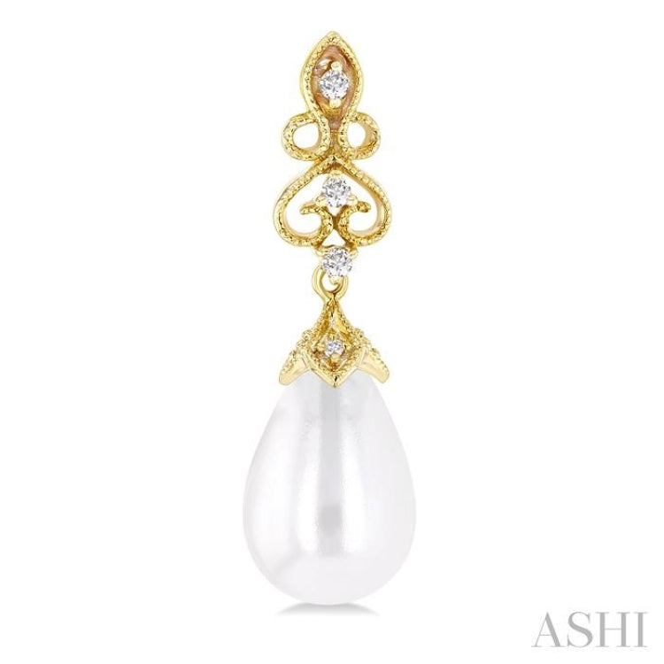 8X6MM DSPR WP .05CTRDDM ER YG 10K-G*