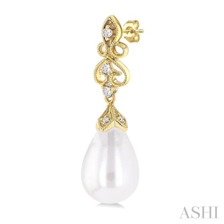 8X6MM DSPR WP .05CTRDDM ER YG 10K-G*