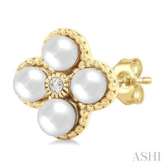 3MM WP .02CTRDDM CLOVER ER YG 10K-G*