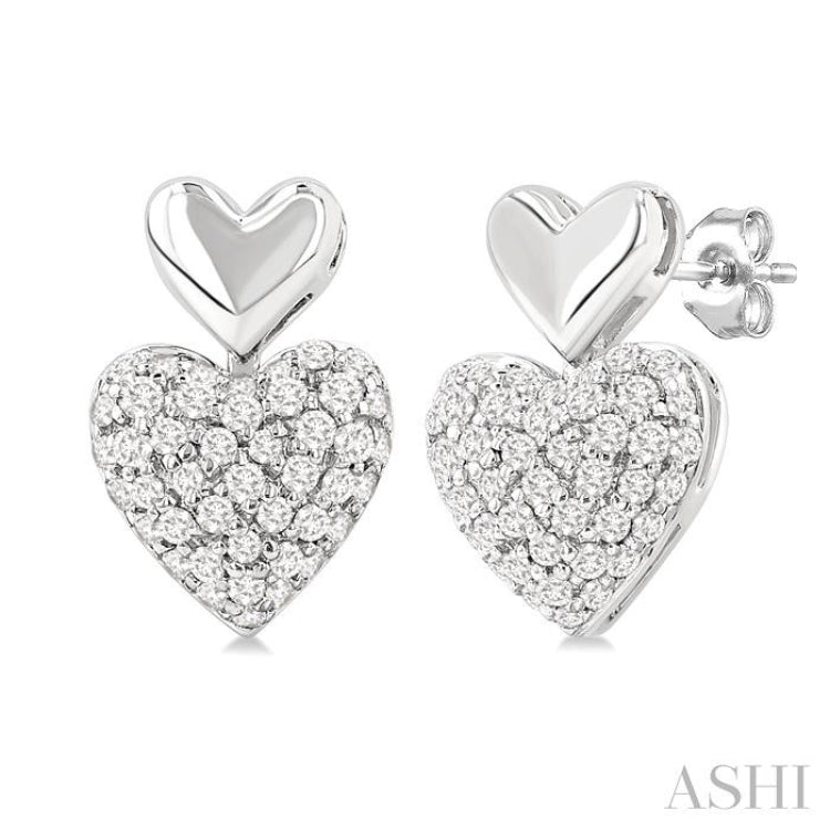 .33CTRDDM HEART SH MINI PAVE ER WG10K-S*