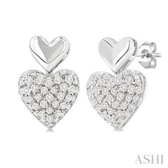.33CTRDDM HEART SH MINI PAVE ER WG10K-S*