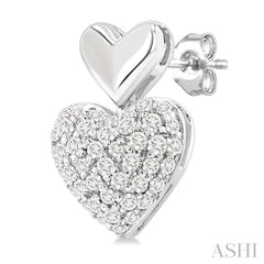 .33CTRDDM HEART SH MINI PAVE ER WG10K-S*