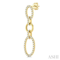 .80CTRDDM INTERLINK OVAL ER YG 14K-G