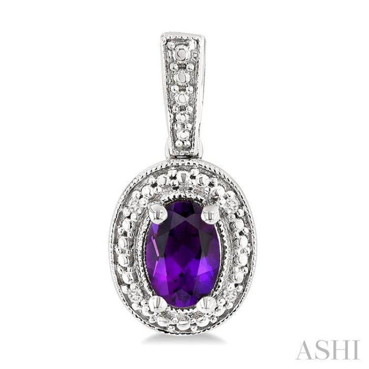 6X4MM OVL AM .03CT RD DM SPR ER SL-S*