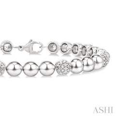 .20CTRDDM BOLD ROUND BEAD BRACELET SL-S*